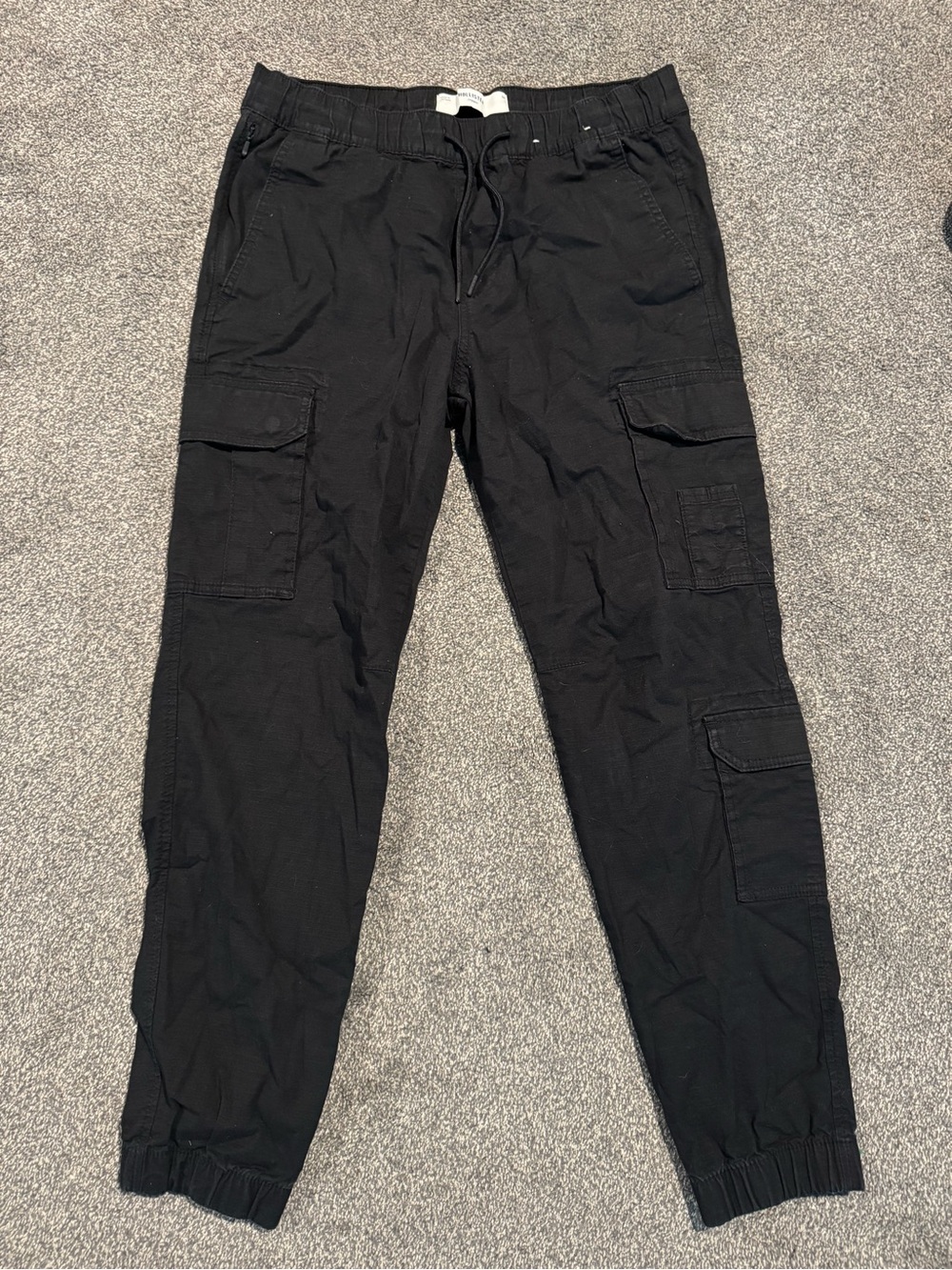 Hollister Black 3-Cargo Pocket Jogger Pants
